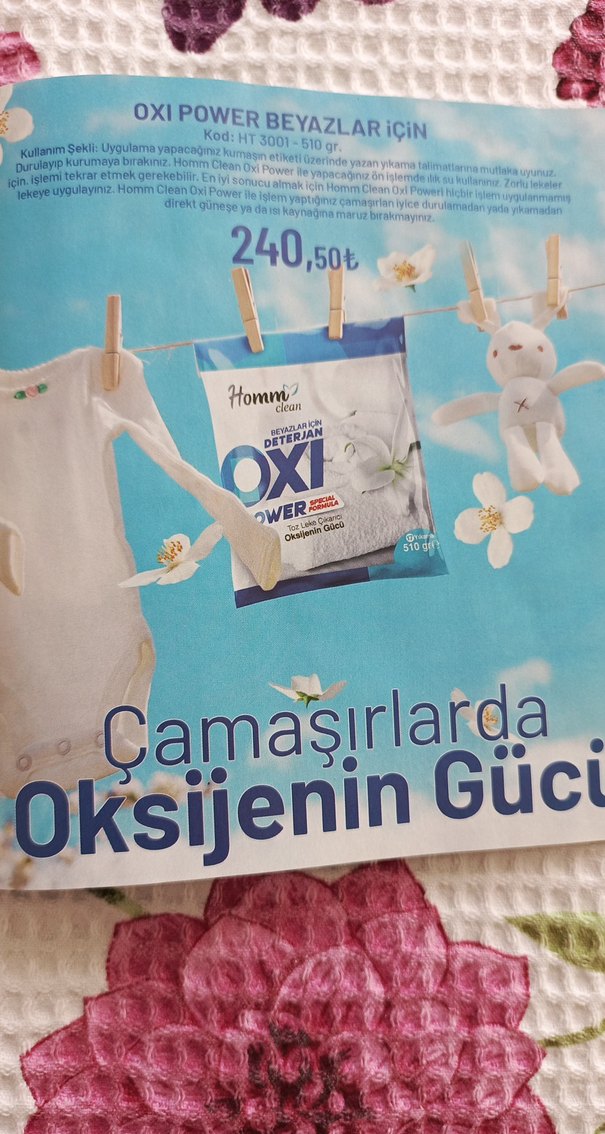 Homm Clean Oxi Toz Leke Çıkarıcı 510 gr - Görsel 2