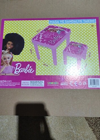 Barbie masa ve sandalye takımı 