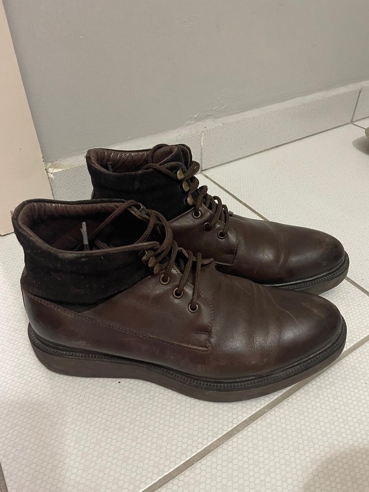 Kahverengi Deri Erkek Bot hotiç - Görsel 2