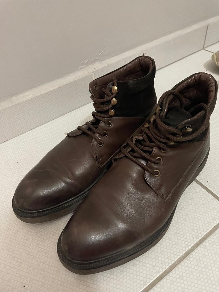 Kahverengi Deri Erkek Bot hotiç - Görsel 5