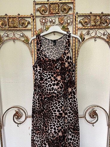 H&M leopar elbise