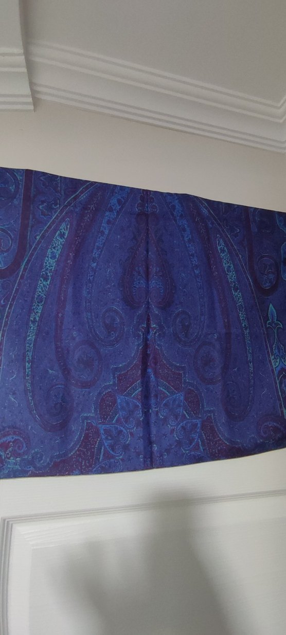 Kadınlar için Koyu Mavi Bohem Drapeli Şal - Görsel 3