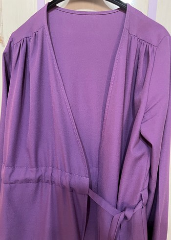 Uzun Mor Kadın Sabahlık - Görsel 2