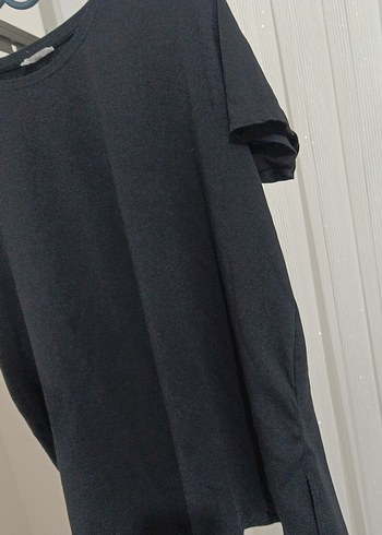 Gri Kadın Basic Tişört - Görsel 2