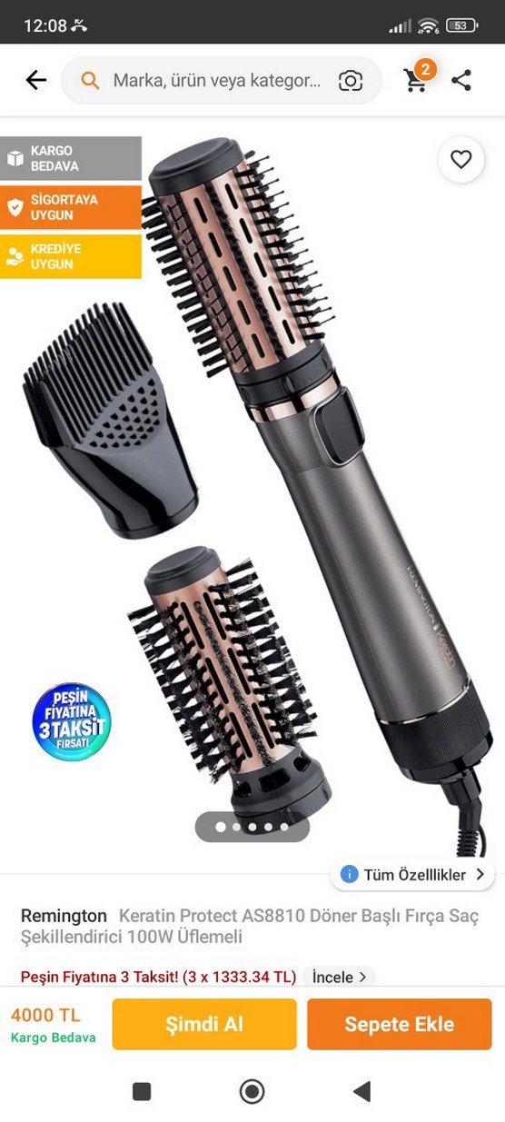 Remington Saç Şekillendirici - Gri Bej - Görsel 4