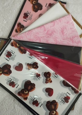 10luPaket Ambalaj Çiçek Kağıdı 56*56 cm - Görsel 2