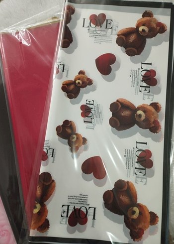 10luPaket Ambalaj Çiçek Kağıdı 56*56 cm - Görsel 3