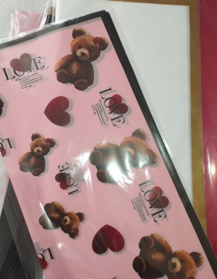 10luPaket Ambalaj Çiçek Kağıdı 56*56 cm - Görsel 4