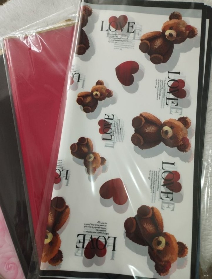 10luPaket Ambalaj Çiçek Kağıdı 56*56 cm - Görsel 3