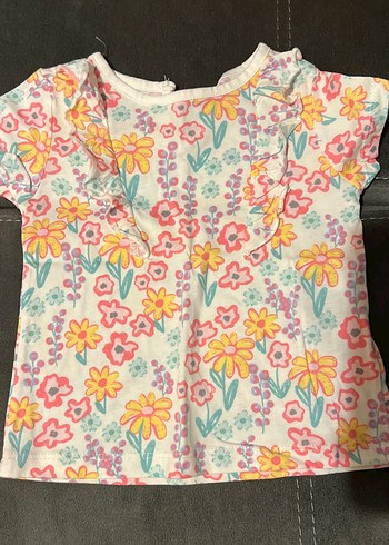 Çiçek Desenli Bebek Kız Takımı - Görsel 2