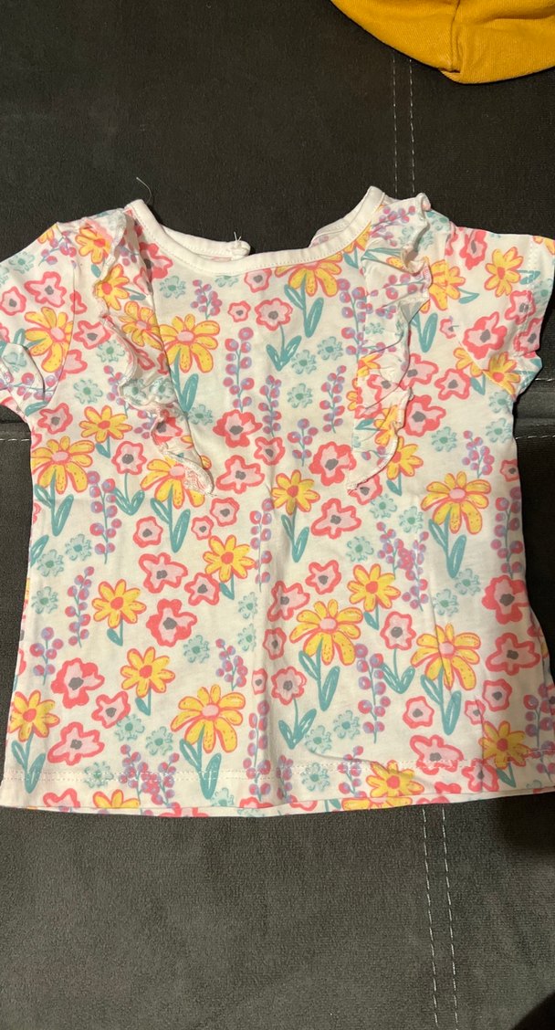 Çiçek Desenli Bebek Kız Takımı - Görsel 2