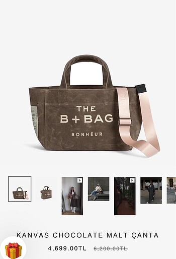 Orjinal bonheur bag (küçük boy) - Görsel 5