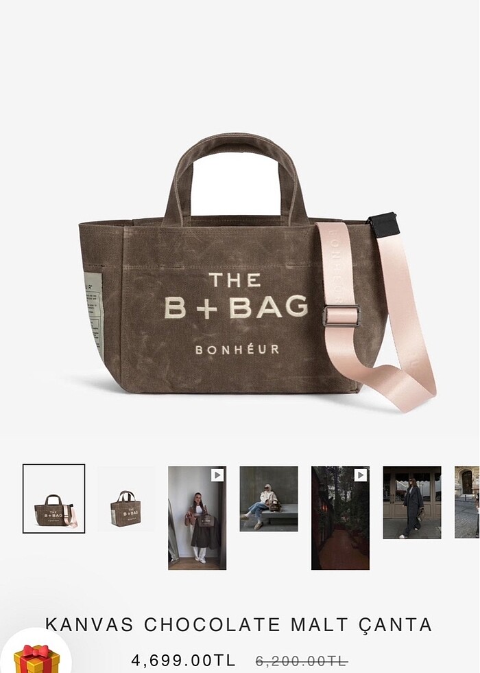 Orjinal bonheur bag (küçük boy) - Görsel 5