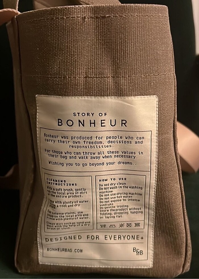 Orjinal bonheur bag (küçük boy) - Görsel 3