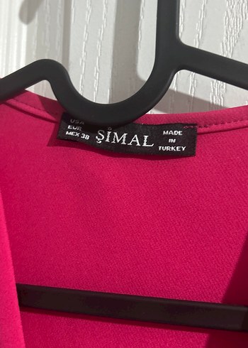 m Beden Düğmeli Koyu Pembe Kolsuz Kadın Yelek