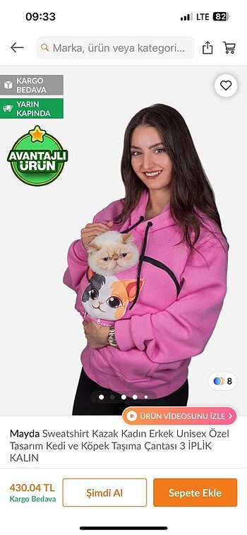 Trendyol & Milla Pembe sweatshirt