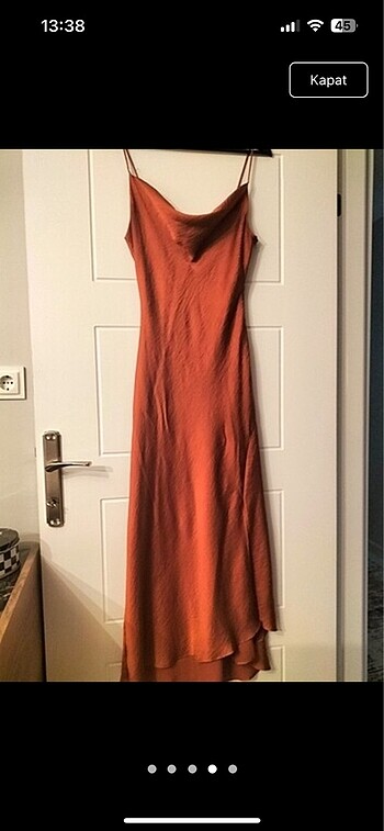 38 Beden turuncu Renk Trendyolmilla elbise