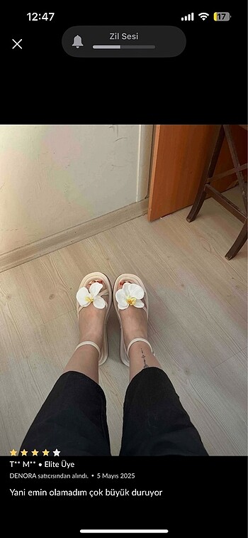 39 Beden Çiçekli sandalet