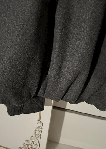 Zara Gri Fermuarlı Rahat Ceket