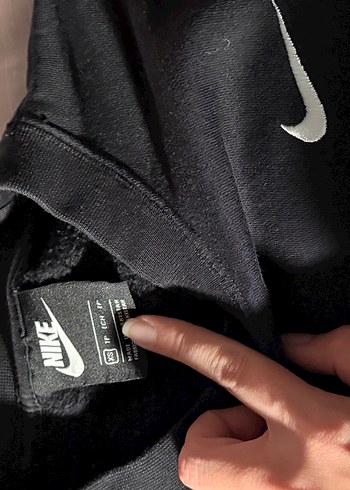 Nike Siyah Kadın Keten Sweatshirt, Rahat Kesim