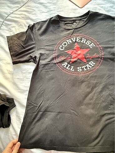 s Beden siyah Renk Converse tişört