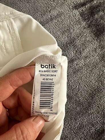40 Beden Kadın beyaz şort
