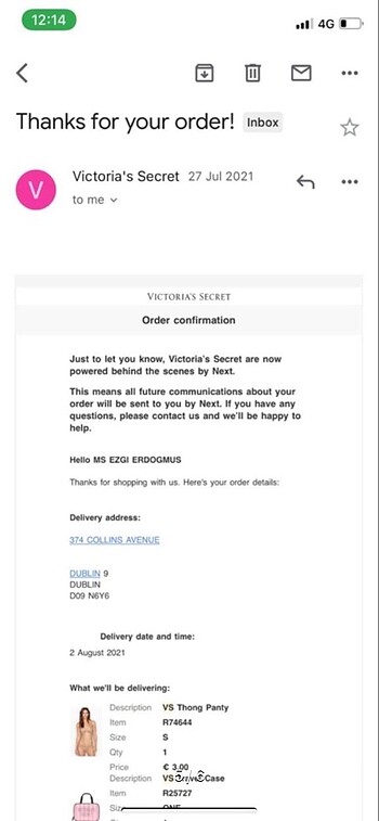  Beden Victorias secret kartlık