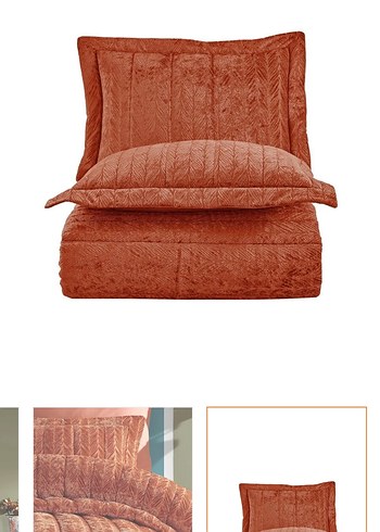 Kahverengi Batik Desenli uyku seti - Görsel 3