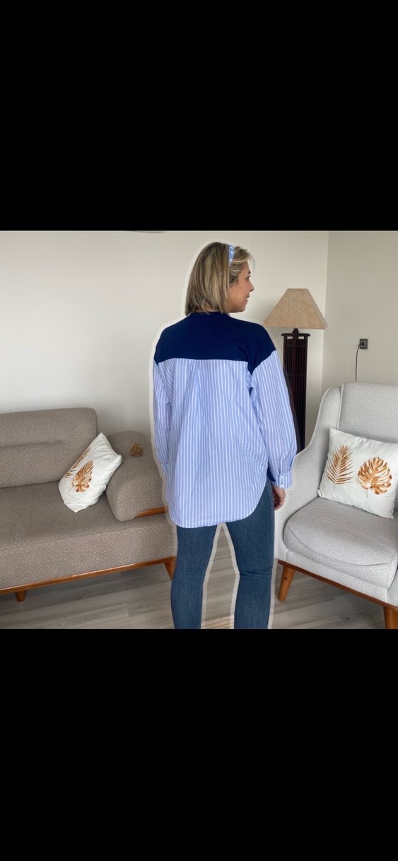 Mavi  Kadın Gömlek Sweet - Görsel 2