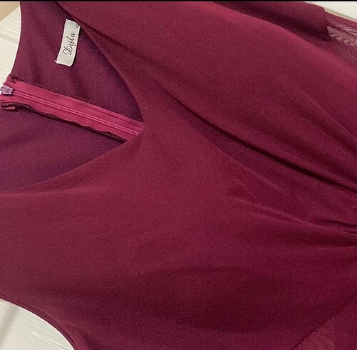 xl Beden mor Renk Abiye elbise