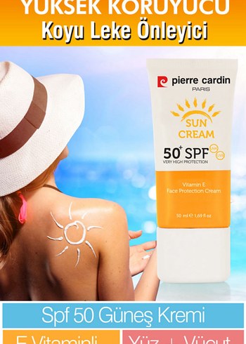 Pierre Cardin SPF 50 Yüz Güneş Kremi - Görsel 2