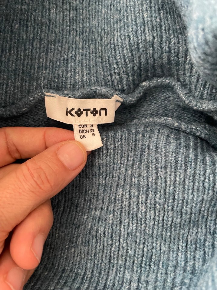 Yün Kadın Yüksek Yaka Kazak - Görsel 4