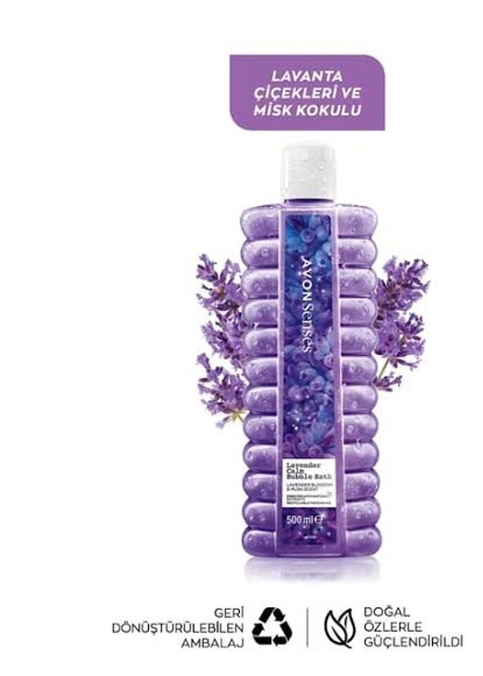 Senses Lavender Calm Lavanta Kokulu Banyo Köpüğü 1000 ml - Görsel 2
