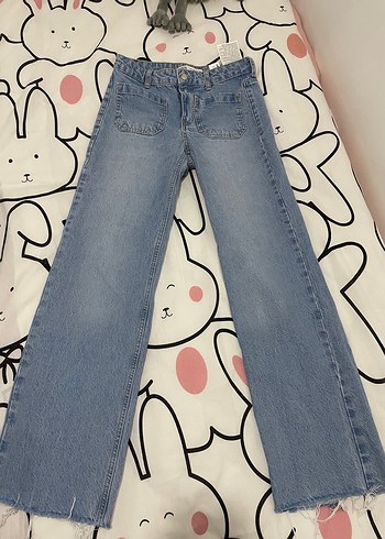 Zara Bol Kesim Denim Pantolon