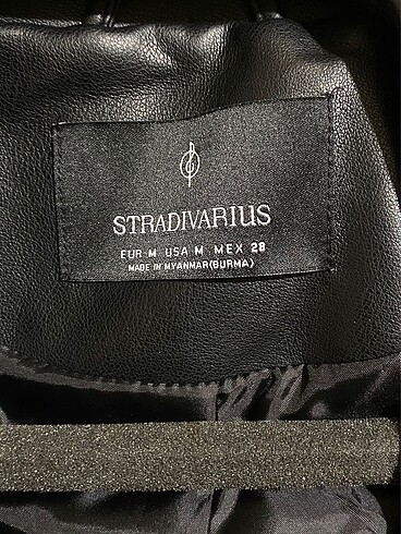 m Beden Stradivarius deri ceket