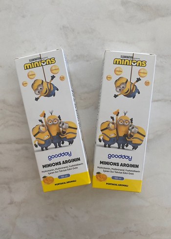 Minions Arginin Çocuk Takviyesi Portakallı
