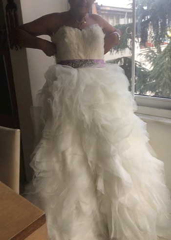 Beyaz Straplez Bohem Prenses Gelinlik - Görsel 7