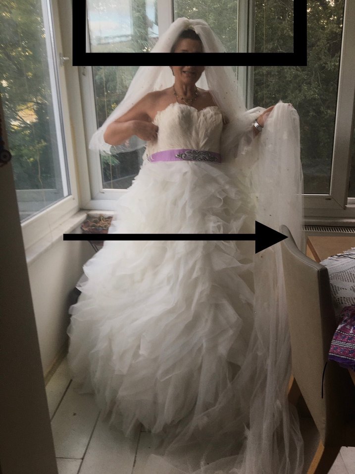 Beyaz Straplez Bohem Prenses Gelinlik - Görsel 2