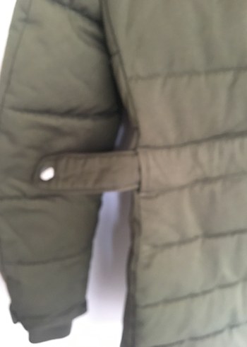 Kürk Detaylı Yeşil Kadın Kışlık Mont - Görsel 16