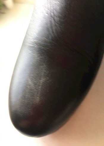 Siyah Deri Kadın Dolgu Topuklu Bot - Görsel 5