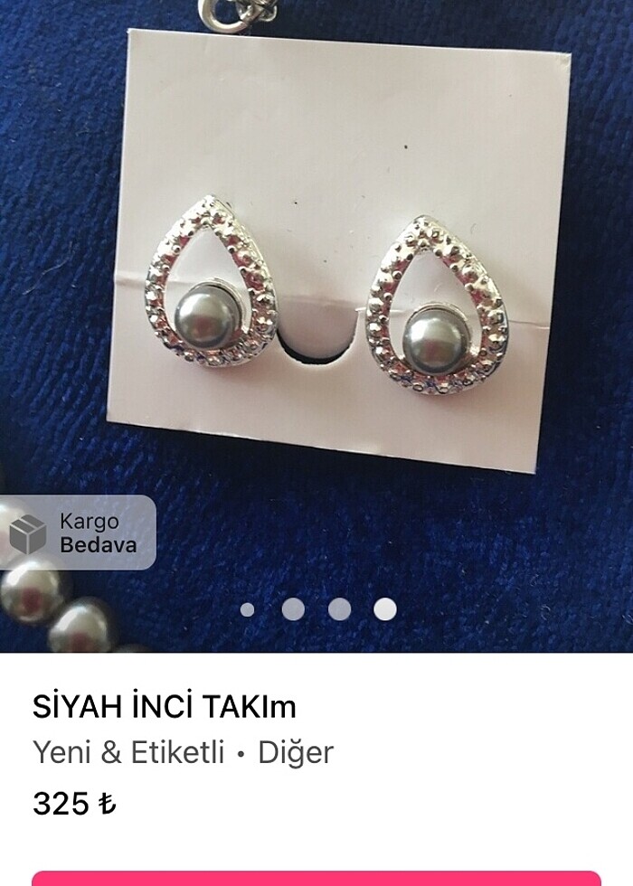 SİYAH İNCİ SET - Görsel 5