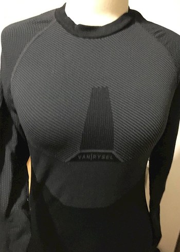 Siyah Biker Stil Hamile Uzun Kollu Tişört - Görsel 5