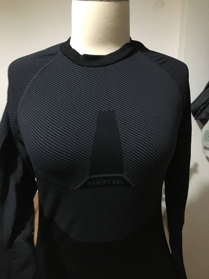 Siyah Biker Stil Hamile Uzun Kollu Tişört - Görsel 4