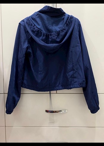 Bershka Fermuarlı Lacivert Kadın Ceket