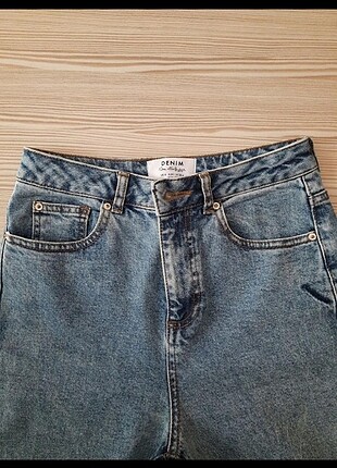 slim fit yüksek bel mom jean / 26 beden