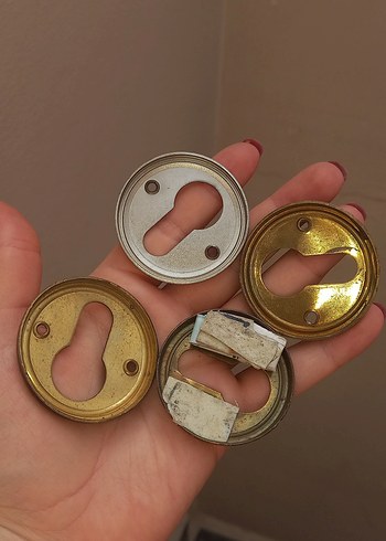  Beden altın Renk KAPI KİLİDİ ÇERÇEVESİ 4LU SET