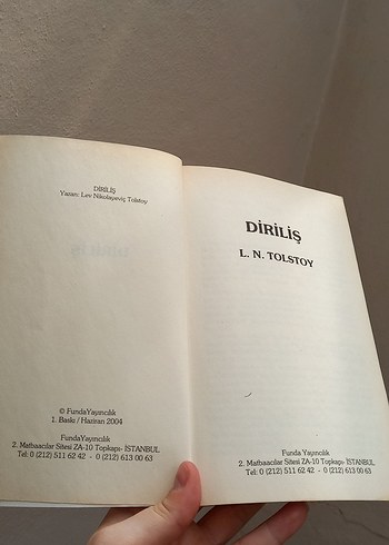  Beden Renk Diriliş - Tolstoy Romanı