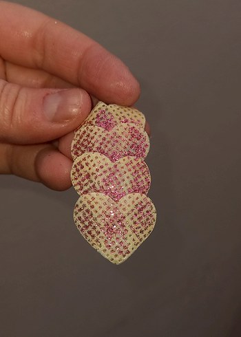 Pembe Yılan Desenli Çocuk Toka Seti 3lü Çıtçıtlı - Görsel 6