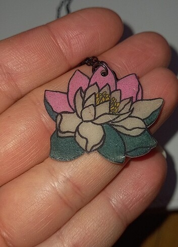  Beden LOTUS ÇİÇEĞİ KOLYE YURTDIŞINDAN HEDİYE 