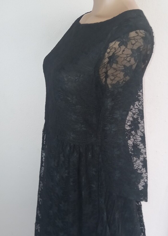 TOPSHOP DANTELLİ TRANSPARAN ELBİSE BAYRAMLIK???? - Görsel 3